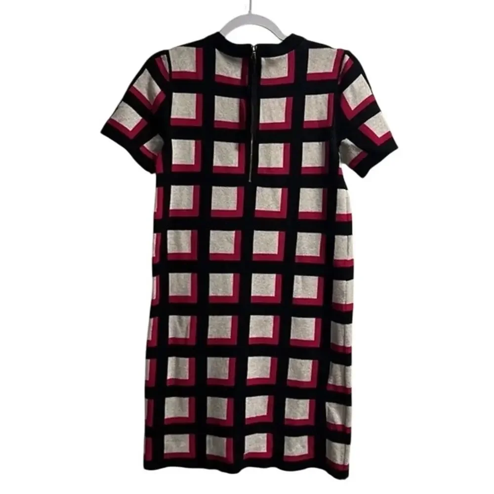 Kate Spade Window Pane Check Sweater Dress